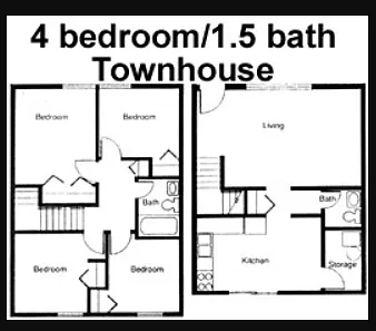 4 bed floorplan 4 bed floorplan