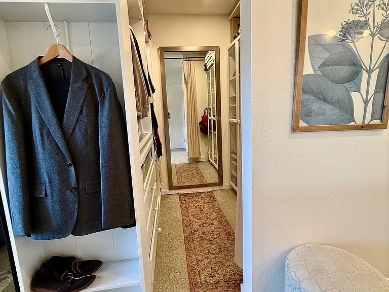 primary bedroom walk in closet