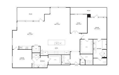 Floor plan PH1