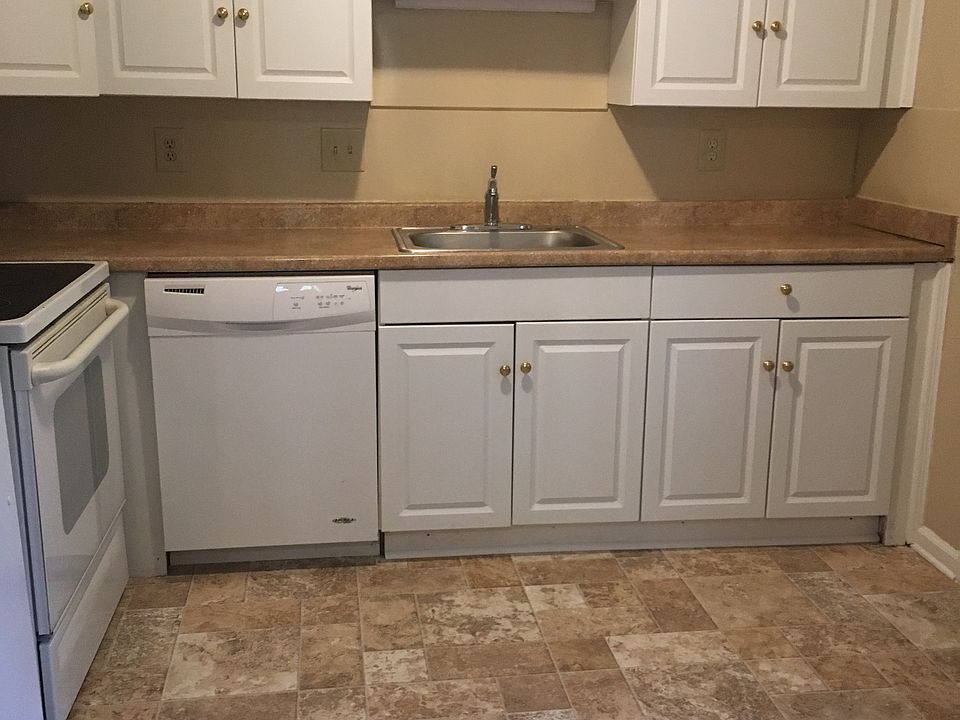 Kitchen with glass top stove