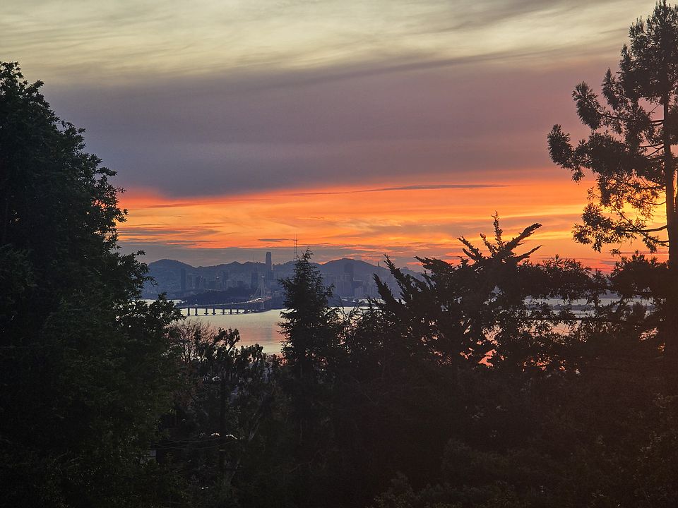 View of San Francisco from the dining room window.