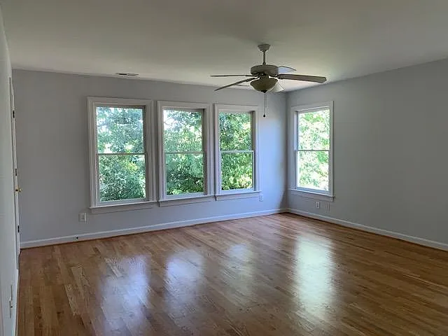 Primary suite is upstairs and is AWESOME, it also has a separate office, walk in closet and ensuite bath.