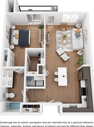 1 Bed, 1 Bath 1 Bed, 1 Bath