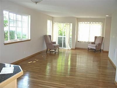 gorgeous wood floors and plenty of sunshine