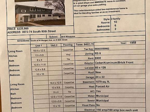 spec sheet