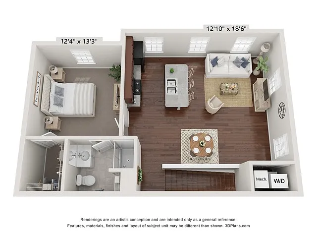 Floor plan Bentley Flat