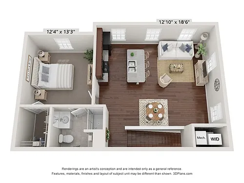 Floor plan Bentley Flat