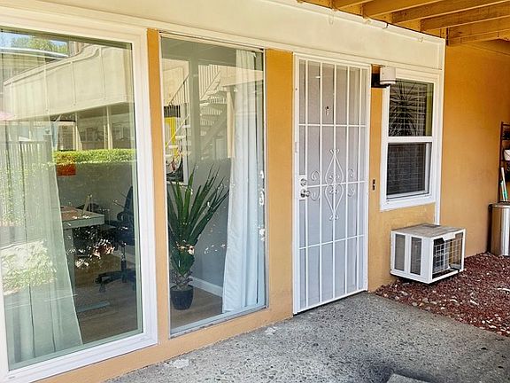 Entry to unit with Patio