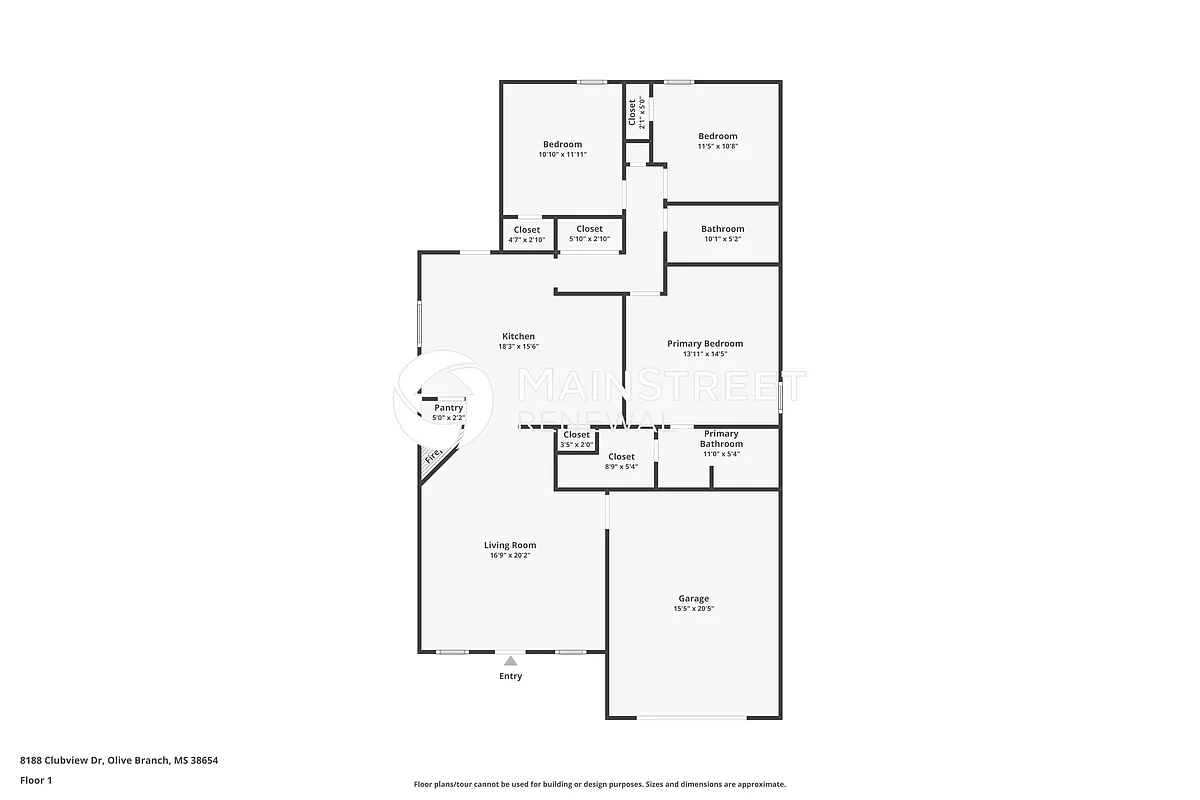 Floor Plan - 8188 Clubview Dr