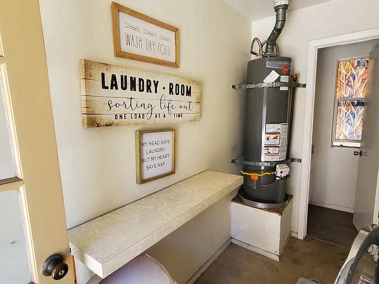 Folding table for laundry