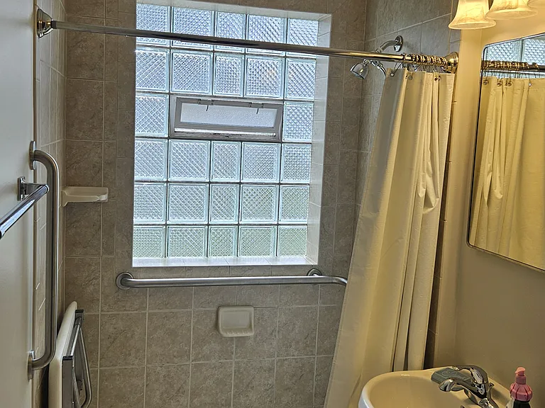 Walk in shower handicap accessible