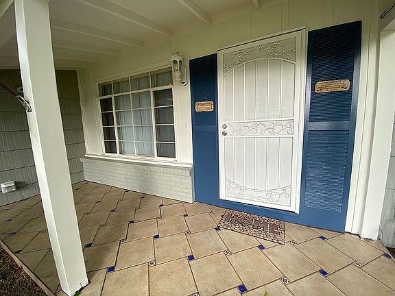 Imported Spanish tile porch