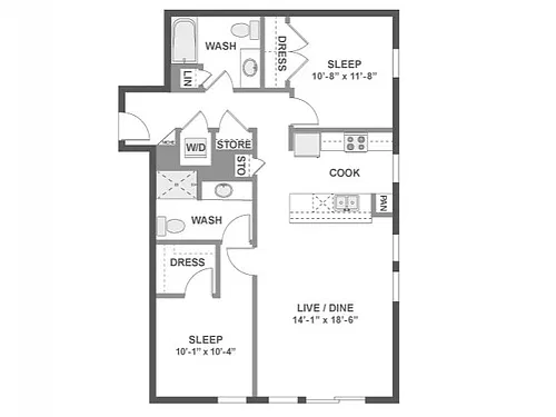 Floor plan C4b