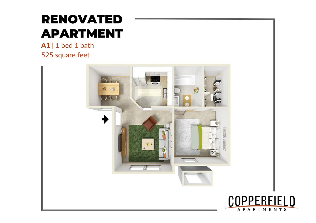 Floor plan A1 Renovated