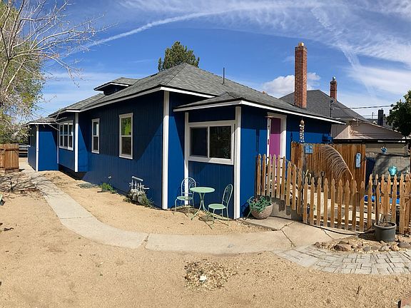 View out front door to the communal courtyard