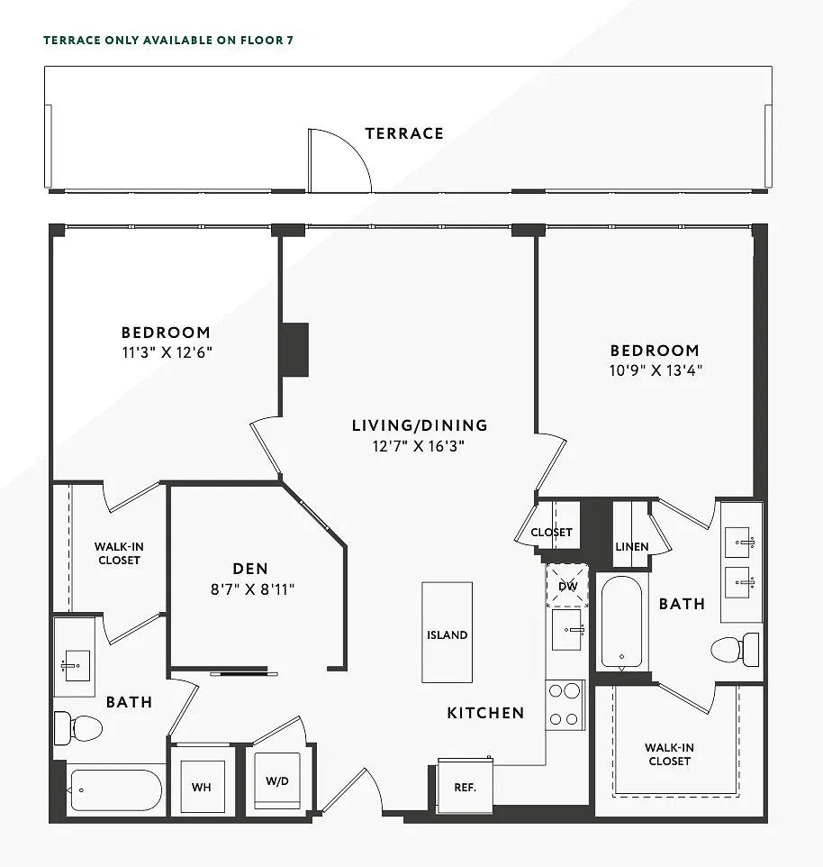 Floor plan C1 Den