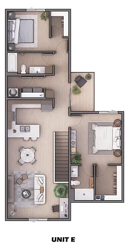 Floor plan Villa Aurora With Attached Garage