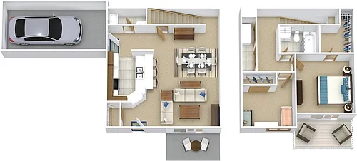 Floor plan Evergreen Townhome