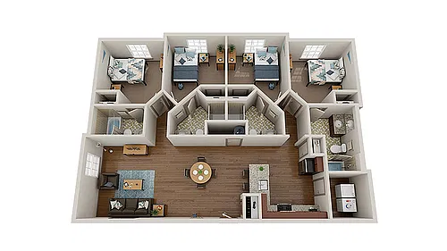 Floor plan 4X4