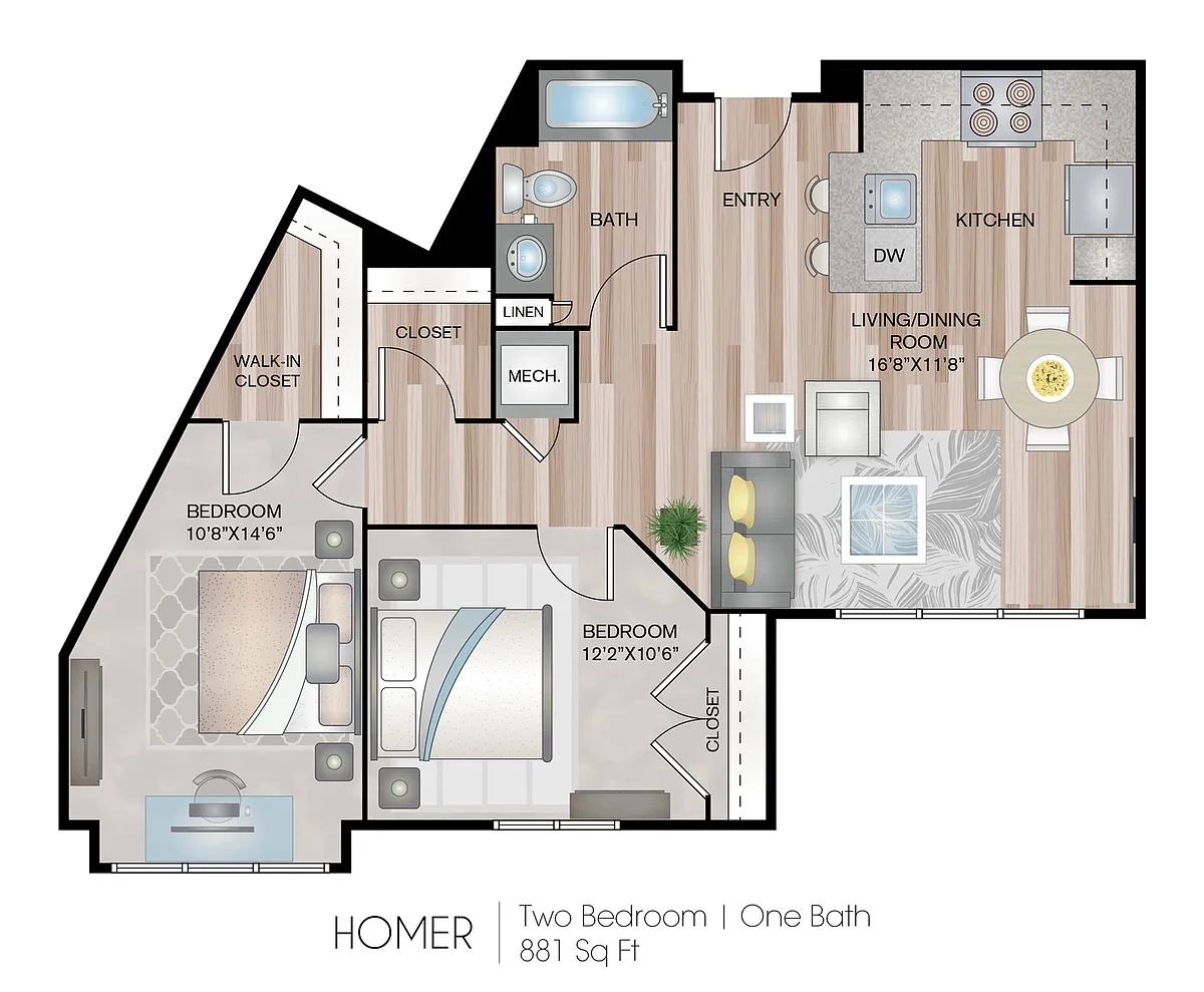 Floor plan Homer