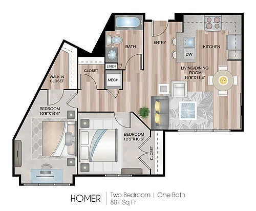 Floor plan Homer