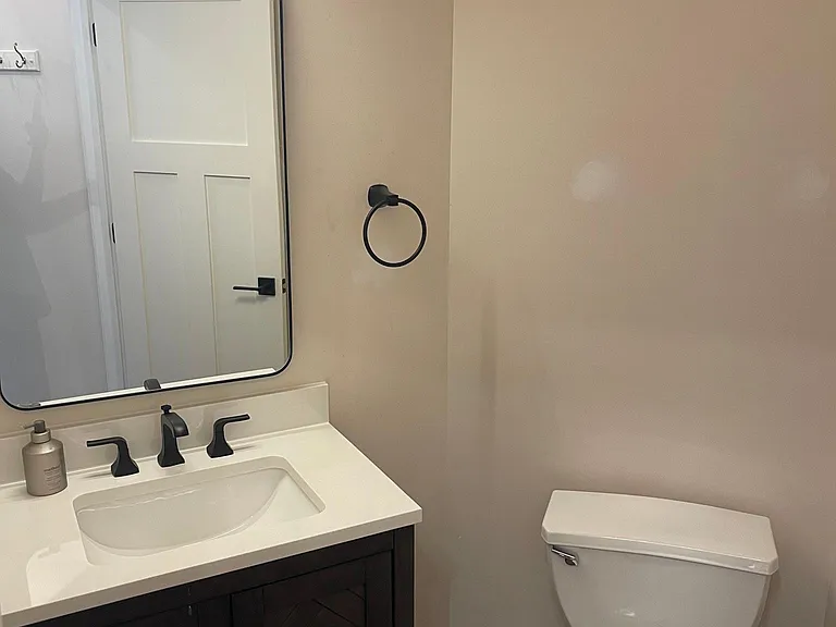 Half bathroom on the main level