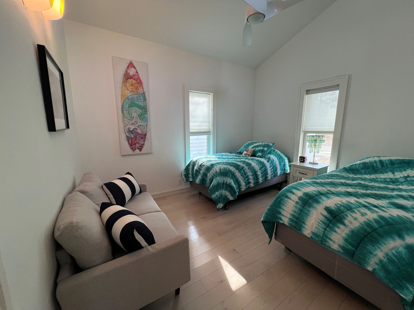 2 twin beds in 2nd bedroom