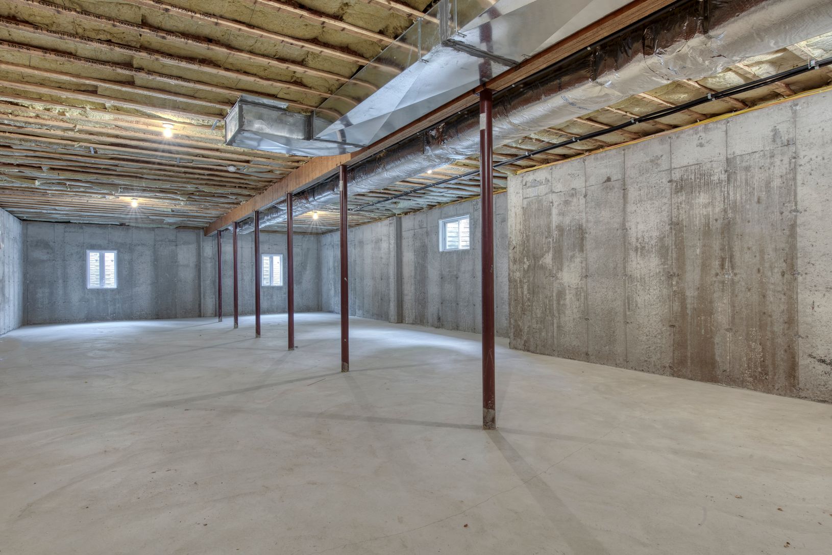  Basement with two egress windows and 10ft high ceilings