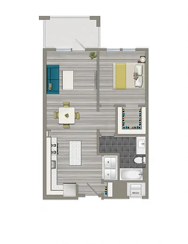 Floor plan 1-D