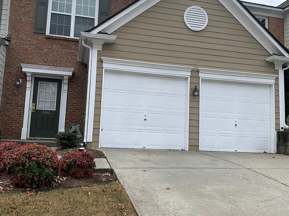 2 garage spaces and additional parking on the driveway