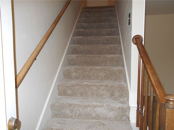 Not all the carpet is new, but the stairway is new and looks wonderful.