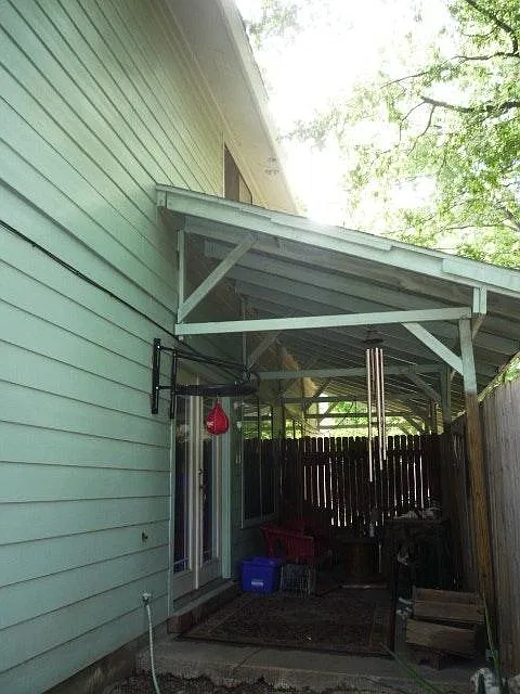 Porch back of the house