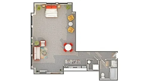 Floor plan City Studio