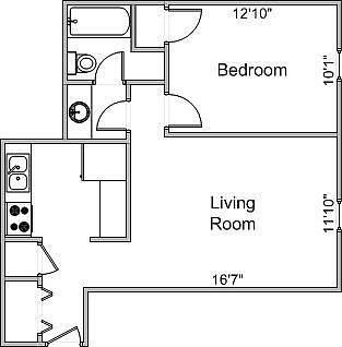 Main Floorplan For 2910 Hoard St #2