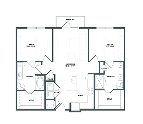 Floor plan B1
