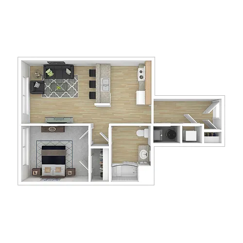 Floor plan 1X1