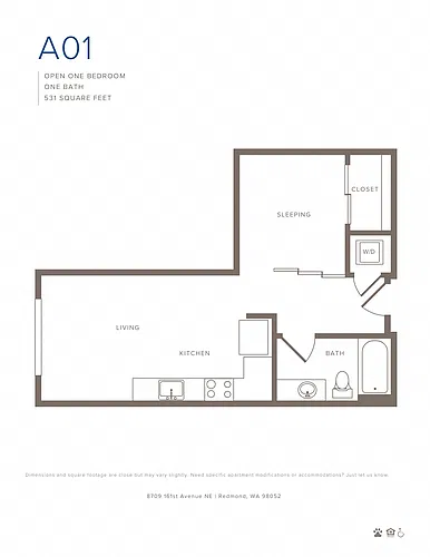 Floor plan A01