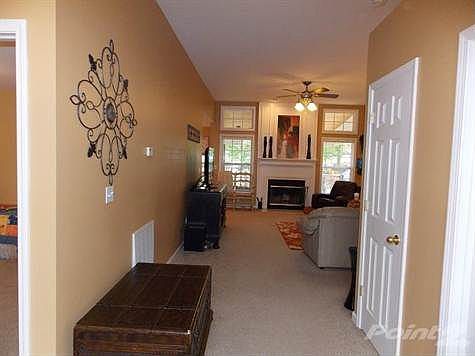 View from the foyer into the great room.