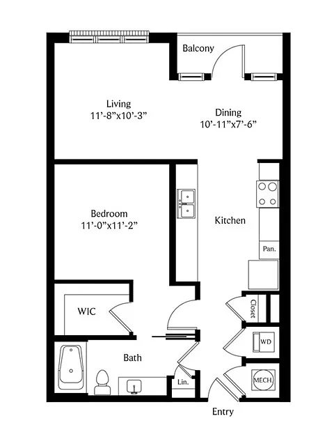 Floor plan A22