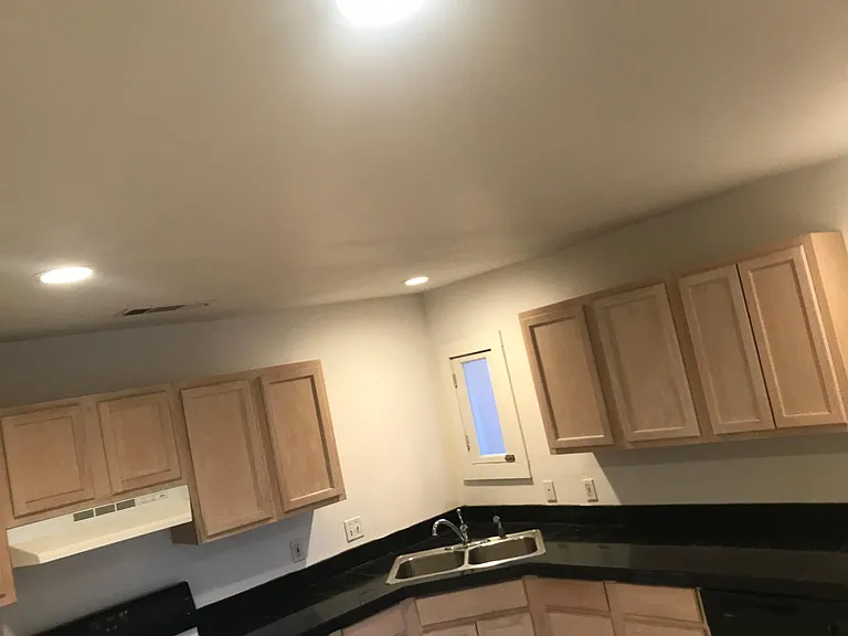 Kitchen from left corner of door from living room