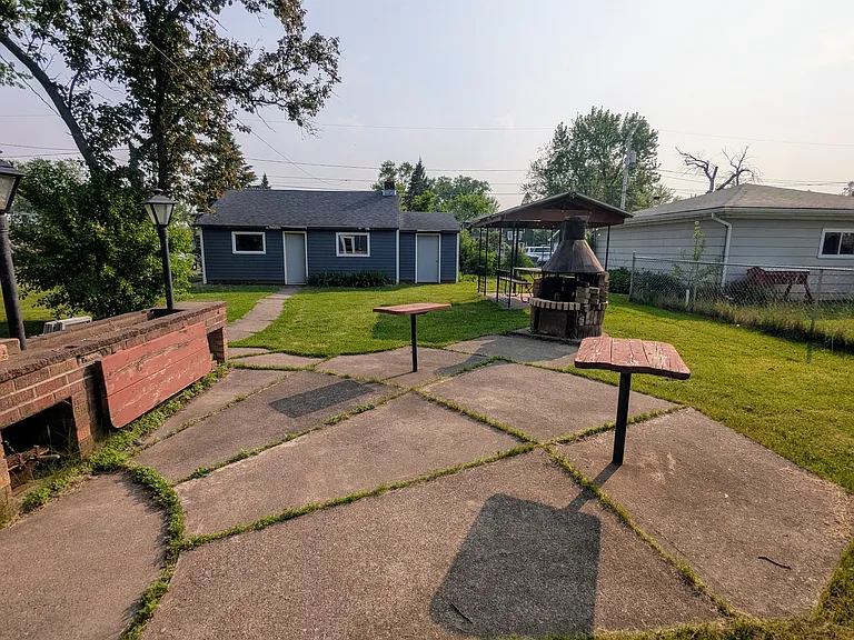 Rear yard with patio and gazebo