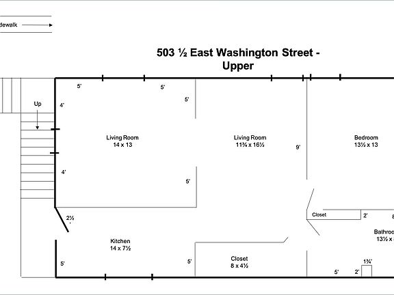 503 1/2 Floor Plan