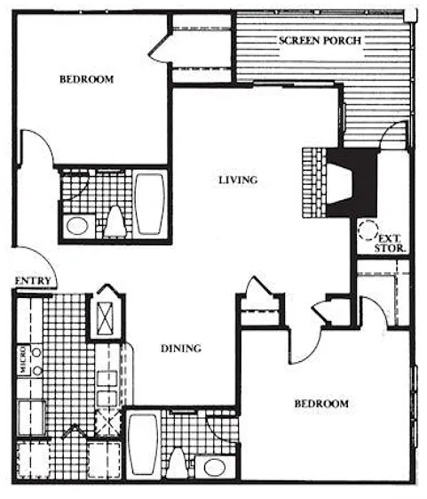 Floor plan 2A 2 X 2