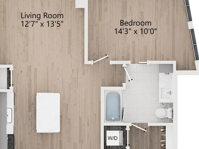 A13 | 1 Bed 1 Bath | 849 sq ft | The Westerly Apartments in Millcreek A13 | 1 Bed 1 Bath | 849 sq ft | The Westerly Apartments in Millcreek