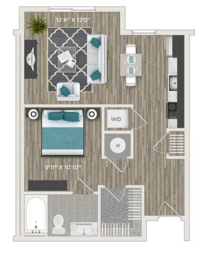 Floor plan Studio B