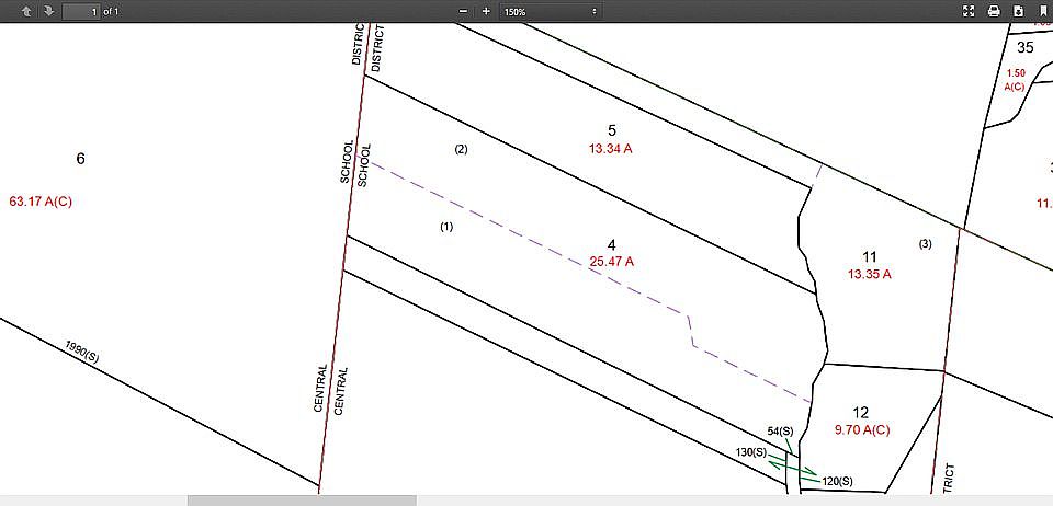 Hendricks Rd Tax Map 25.47 a