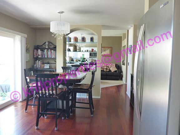 Dining area in kitchen - next to patio doors to backyard