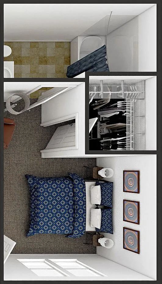 Floor plan Bedroom ONLY in a 2 bedroom unit