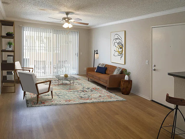Living Room with Hard Surface Flooring