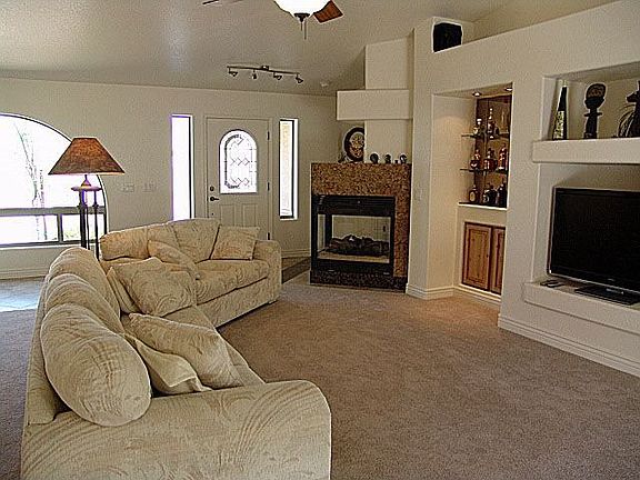 Built in's and fireplace